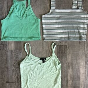 Green tank tops